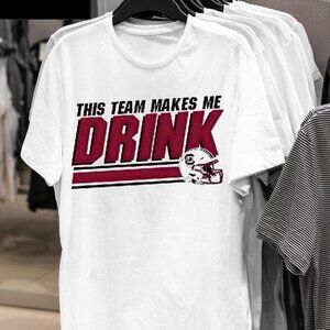South Carolina Football T-Shirt This Team Makes Me Drink Meme Graphic 103